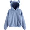 Autumn and Winter New Plush Hooded Warm Sweater