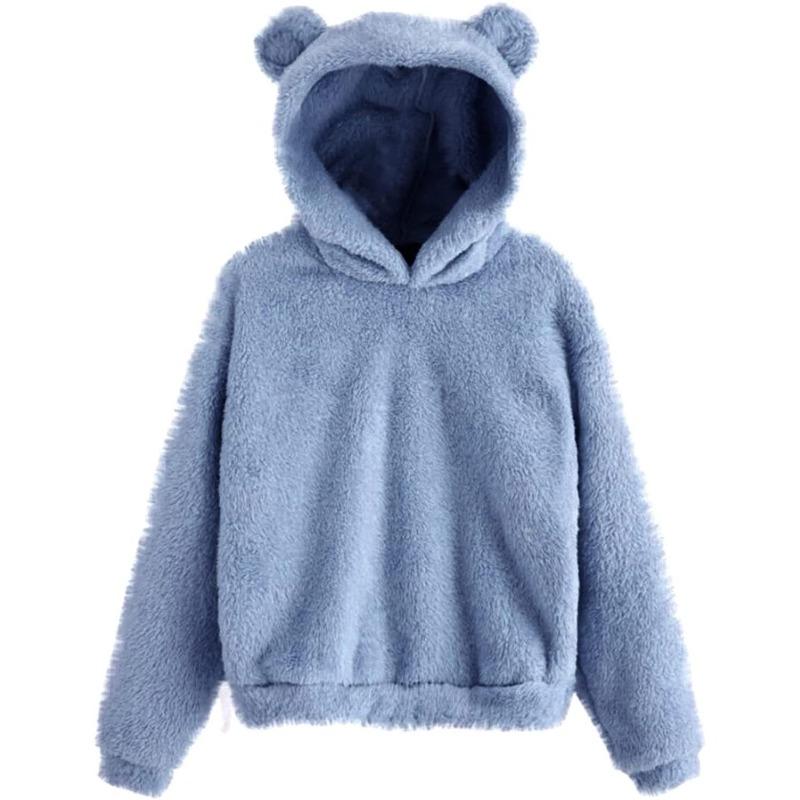Autumn and Winter New Plush Hooded Warm Sweater