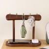Wooden Key Storage Rack Eco-Friendly Space Saving Jewelry Display Rack Decorative Large Capacity Key Holder Box Hallway