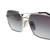 Prada Logo Rectangular Sunglasses Women sunglasses Silver SPRA51-1BC90A58
