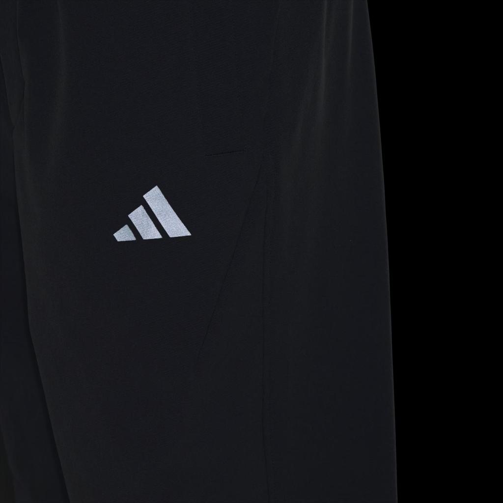 adidas FW24 M Pantalón M Serie 3 Resistente al Agua Protección Solar Color Sólido Pantalón Casual Pantalón de Hombre Negro JX1784