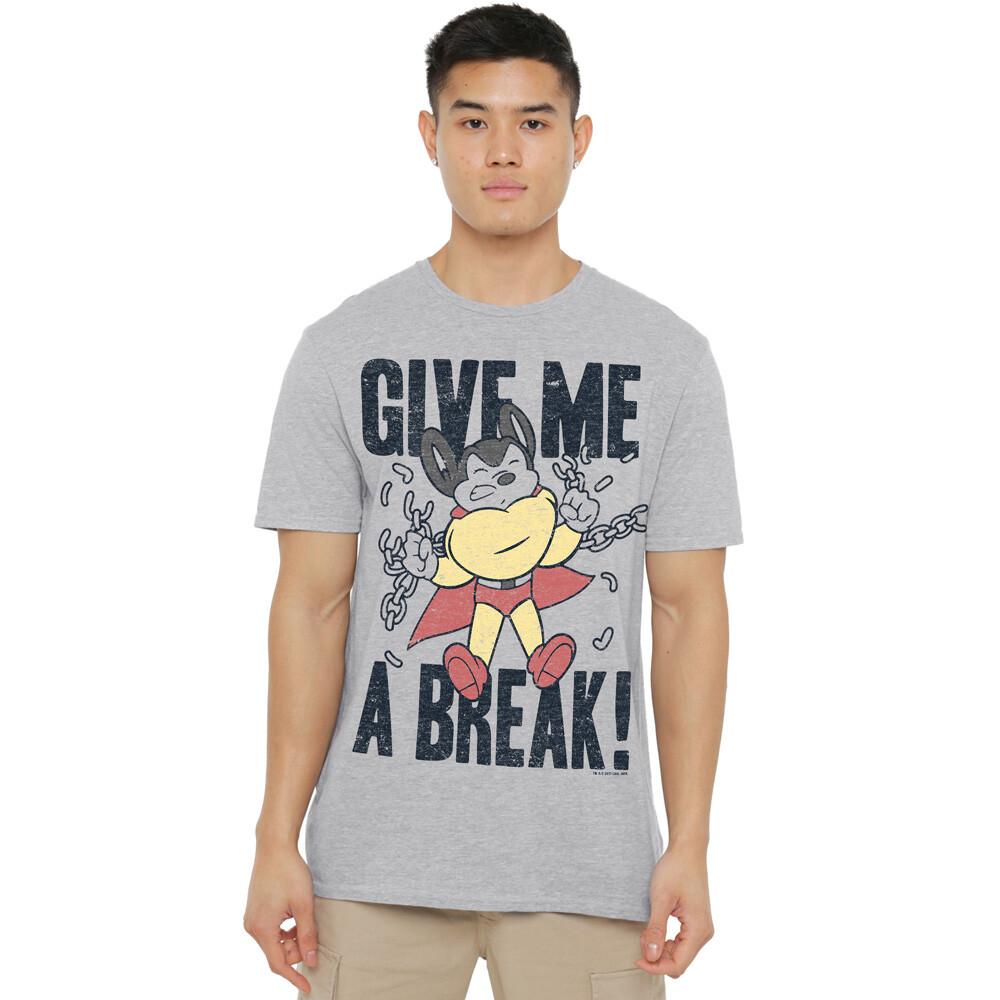 Mighty Mouse Give Me A Break T-Shirt S-2XL Athletic Heather M