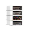 Multi-Layer Stackable Plastic Desktop Organizer for Home or Office