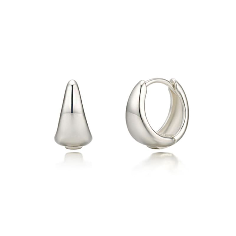 PAIGEFLYNN JEWELRY [925 Silver] Dew Hoop One-Touch Earrings