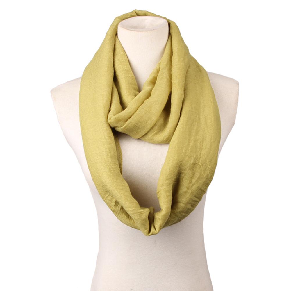 Winter Thick Soft Fabric Knit Loop Circle Scarf for Women