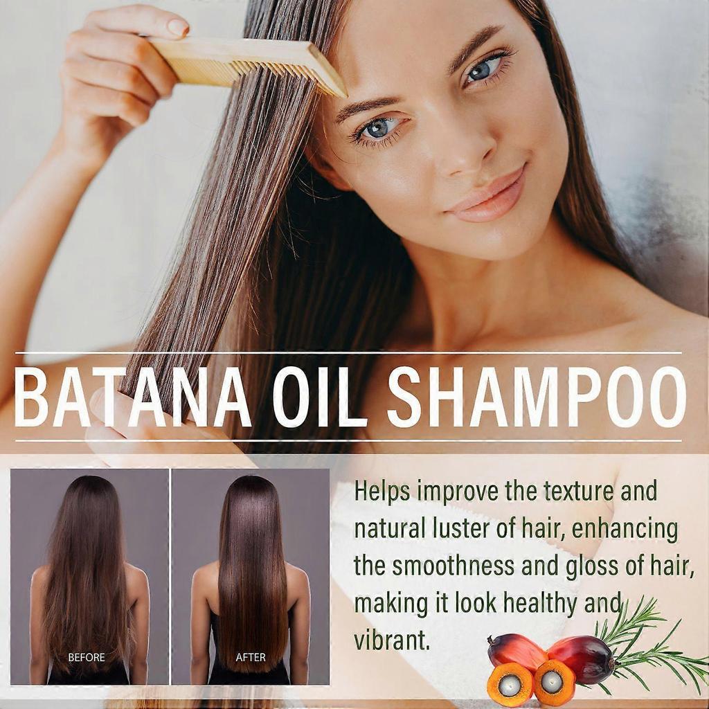 Šampon Batana Oil pro růst vlasů, Vyživující a regenerační šampon s rozmarýnem pro hebkost a objem, Redukuje vypadávání vlasů u žen i mužů, 300ML