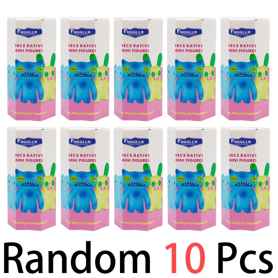 12Pcs  Original Fuggler Figure Toys Box Funny Ugly Tooth Monsters Action Figurine Collectible Model Doll Gift Kid