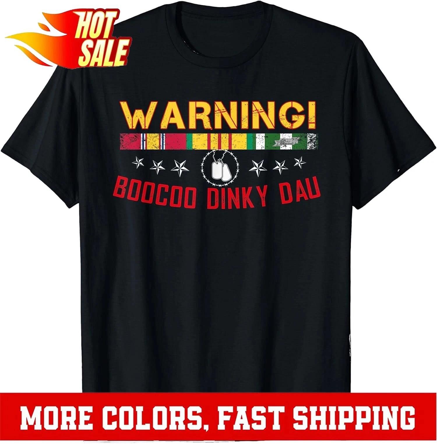 New Limited Boocoo Dinky Dau, Cool Vietnam Veteran T-Shirt S