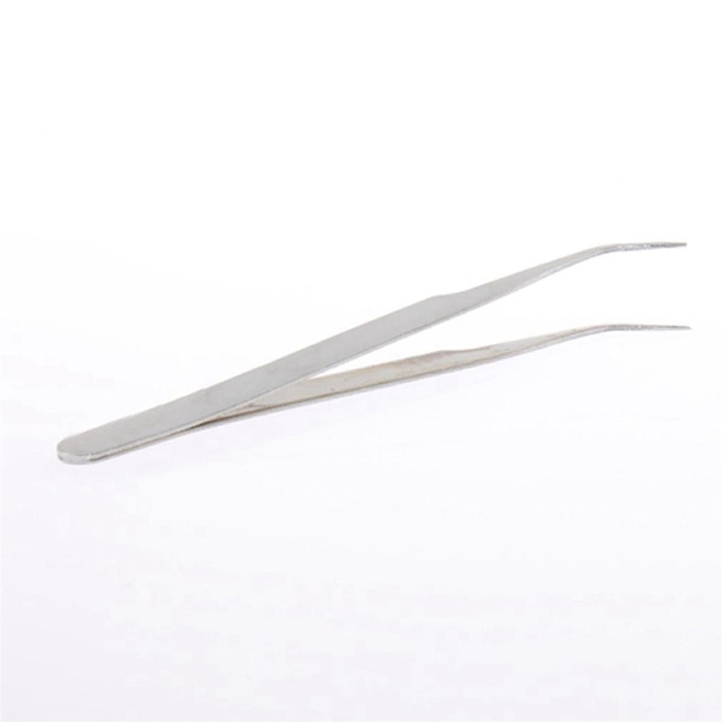 BAAU 2X Anti-Static Tweezer Maintenance Tool Curved Pointed Stainless Steel