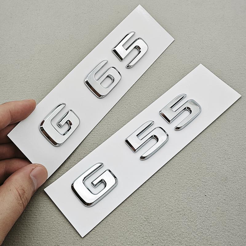 IXEA6 3D ABS Car Letters Logo G55 G63 G65 Sticker Rear Trunk Badge Emblem Decals For Mercedes Benz AMG G55 G63 W463 Auto Accessories
