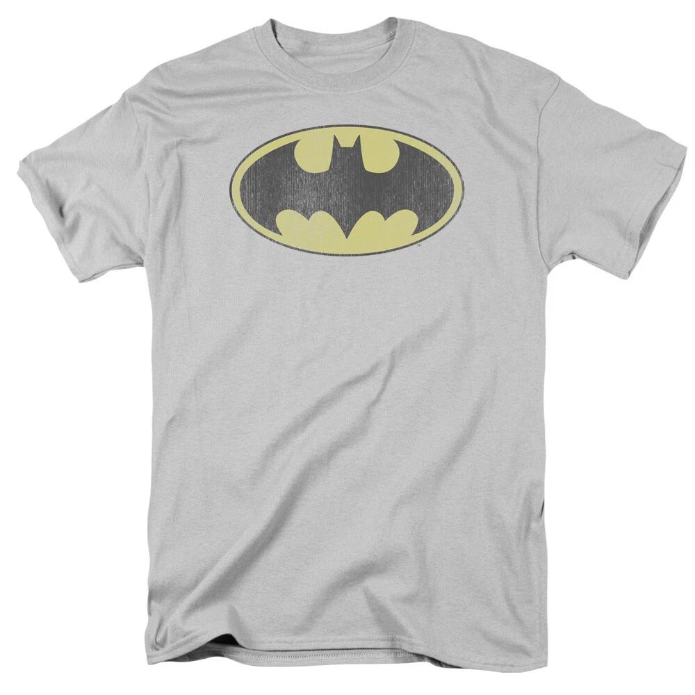 Batman  Retro Bat Logo Distressed  T-Shirt M