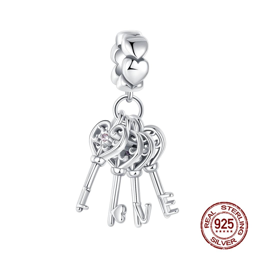 925 Silver Family Grandma Love You Mother Beads Pandent Charm Fit 4MM Hole Diameter Bracelet DIY Bead Ms Jewelry Gift