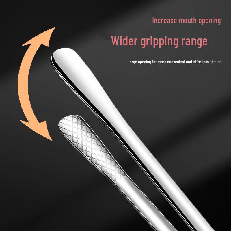 Heavy-Duty 316 Stainless Steel BBQ Grill Tongs - Korean Style