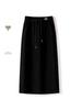 Gonna a pieghe A-line elastica con velluto interno, Autunno/Inverno 2025