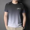 Fashionable men's T-shirt 3D printed gradient T-shirt men's casual shirt short sleeved breathable oversized T-shirt men's clothing men's T-shirt
