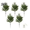 Rustic Mantelpiece Ornament Artificial Lighted Pine with Lights Fairy Light Olive Branch Realistic Faux Battery Operated Branches Stem for