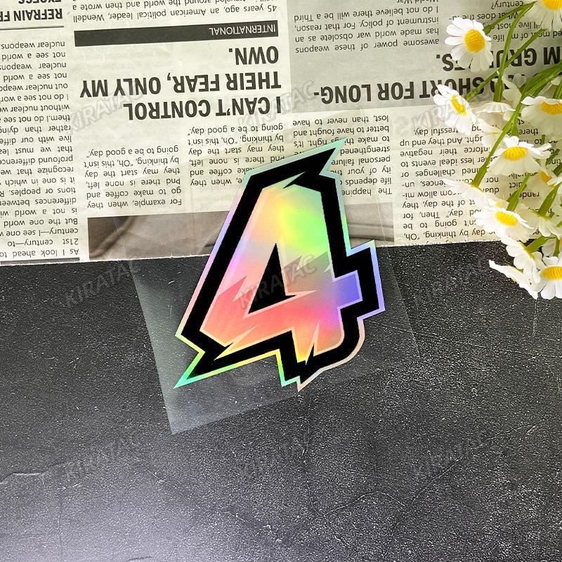 1PC Arabic Numerals Motorcycle Stickers Waterproof for Motorbike Fuel Tank Fender Fairing Scooter Helmet Bike Vinyl Decals
