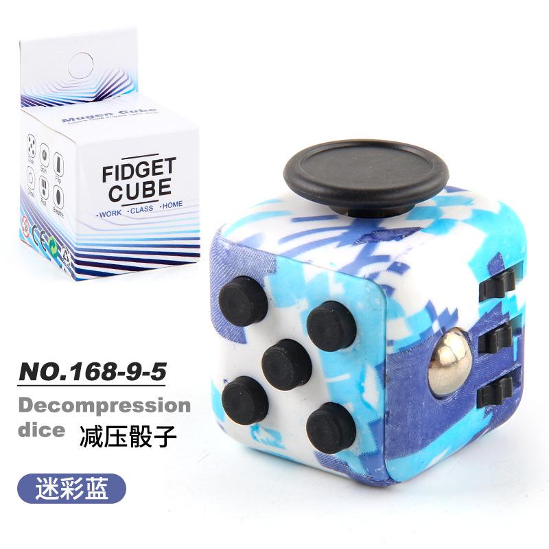 New And Strange Toys Decompression Rubik'S Cube, Vent Decompression Dice, Press 6-Sided Finger Rubik'S Cube, Source Factory