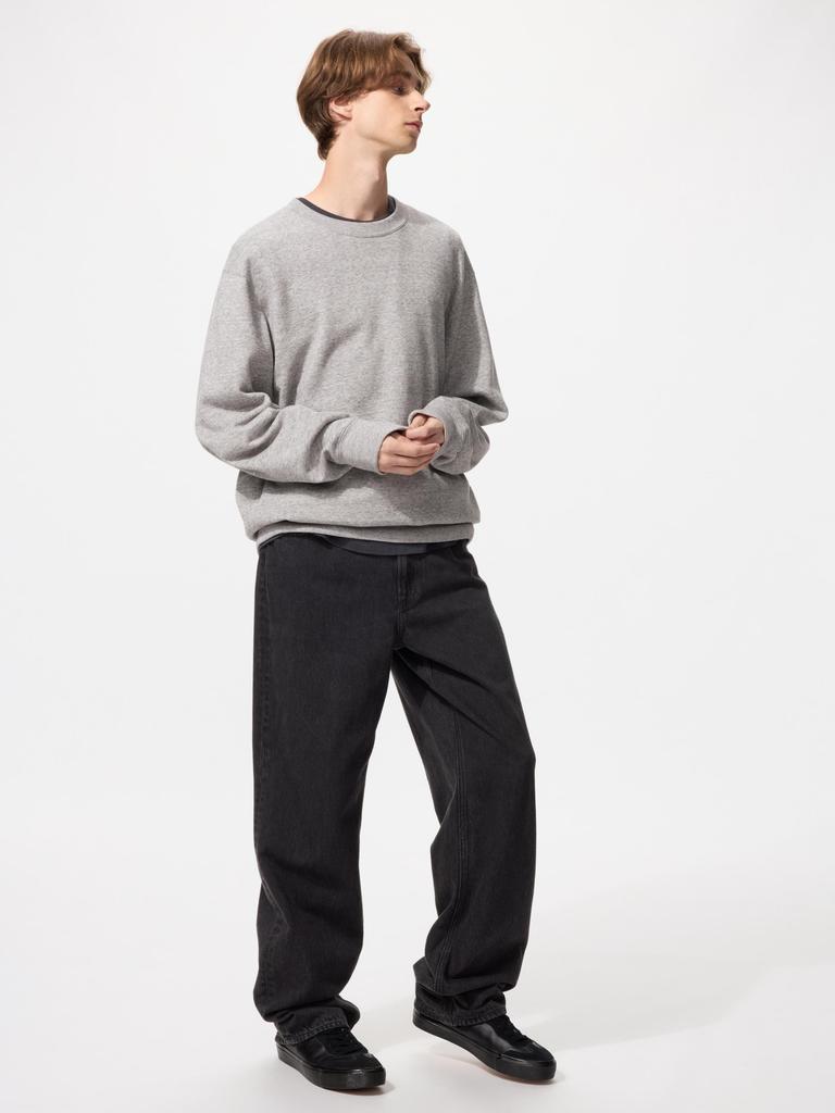 Uniqlo Japonské široké rovné džíny dlouhé