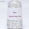 Filato di paillettes Siyue 2mm - Lana tessuta a mano per progetti fai da te (100 grammi)