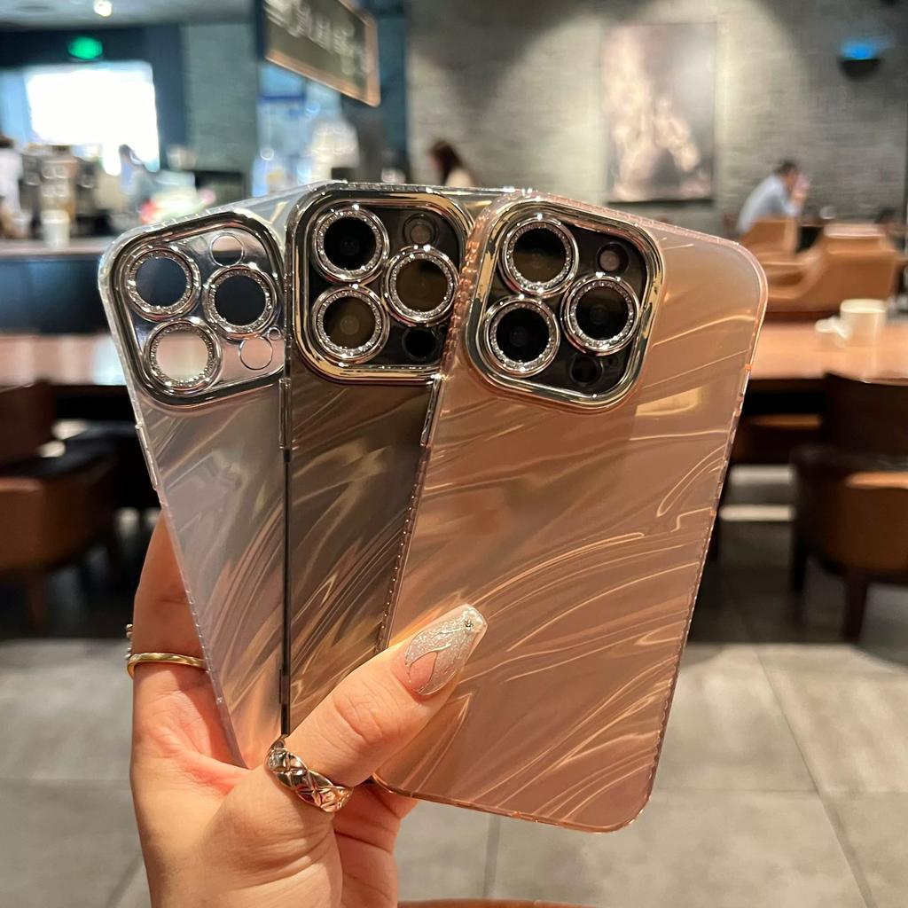 Luxury Electroplated Glitter Phone Case For iPhone 11 12 13 14 15 Pro Max Plus Bumper Shockproof Cases Cover
