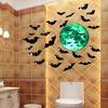 Decorazioni da Parete di Halloween Ragno Nero 3D & Pipistrello Fantasma - Adesivi Impermeabili