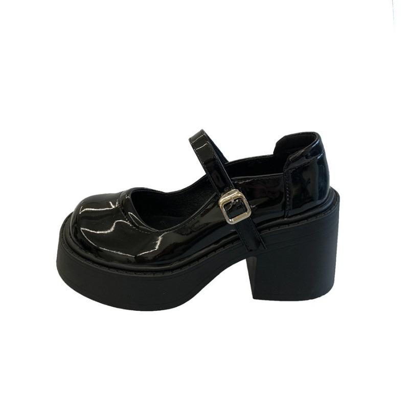 Fashion Women Mary Jane Shoes Ladies Concise Outdoor Pumps Spring Autumn Cute Single Shoe Women Dress Leather Lolita Shoes Women Loafers