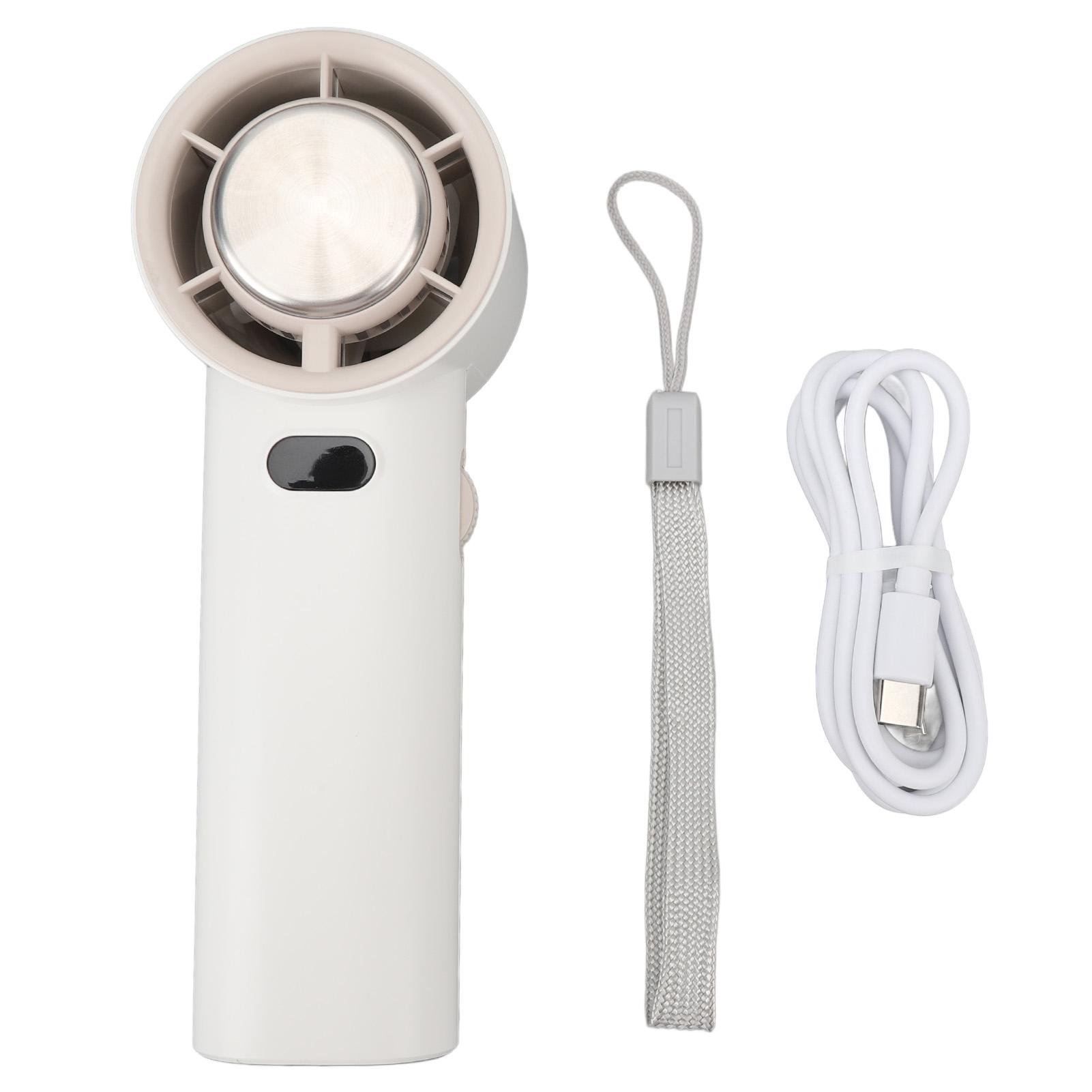 

Ручной охлаждающий вентилятор с высокоскоростной зарядкой через USB, портативный экран, мини-вентилятор с ледяным компрессом для белый