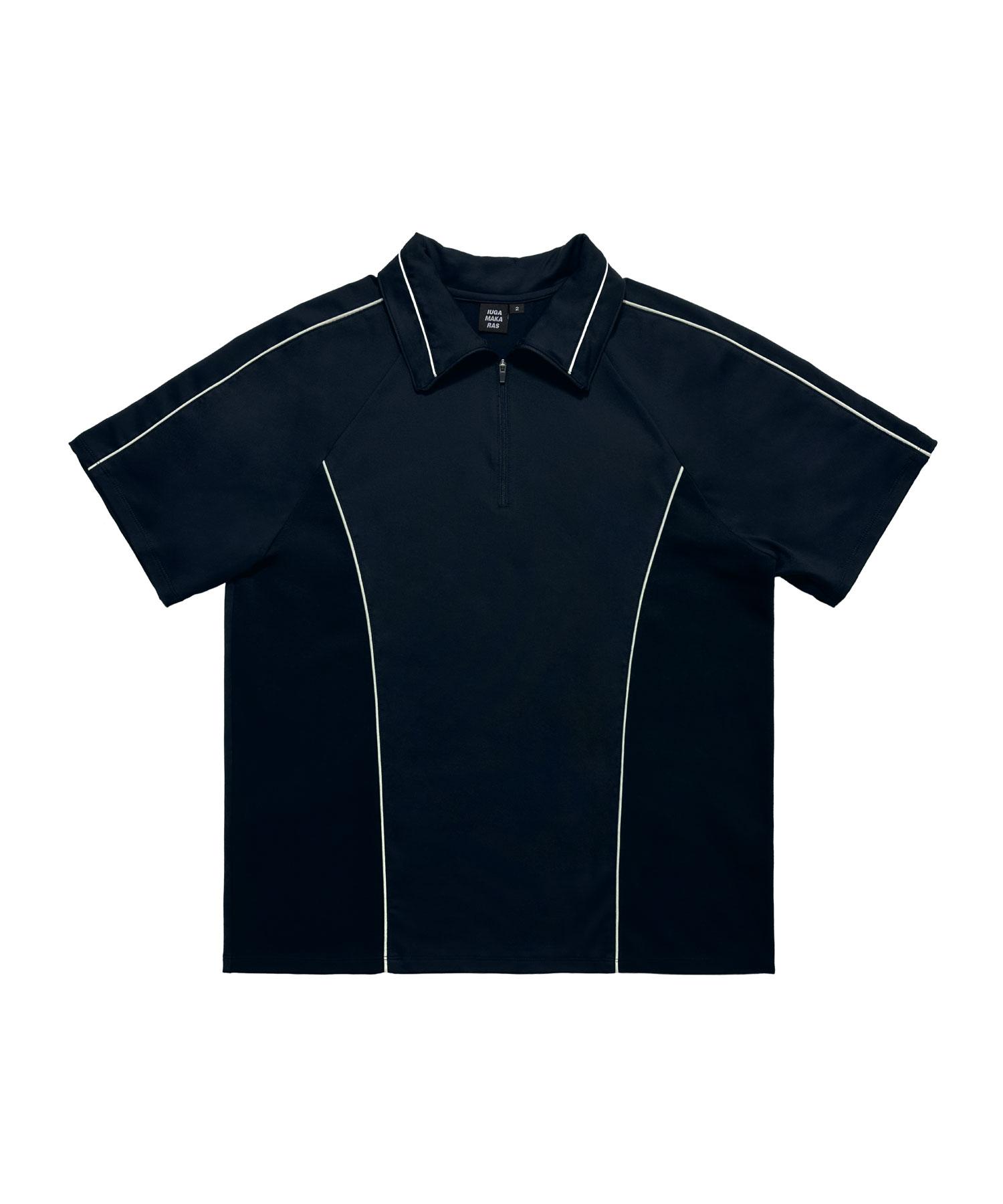 Piping Half Zip-Up Jersey (Navy) Navy/1