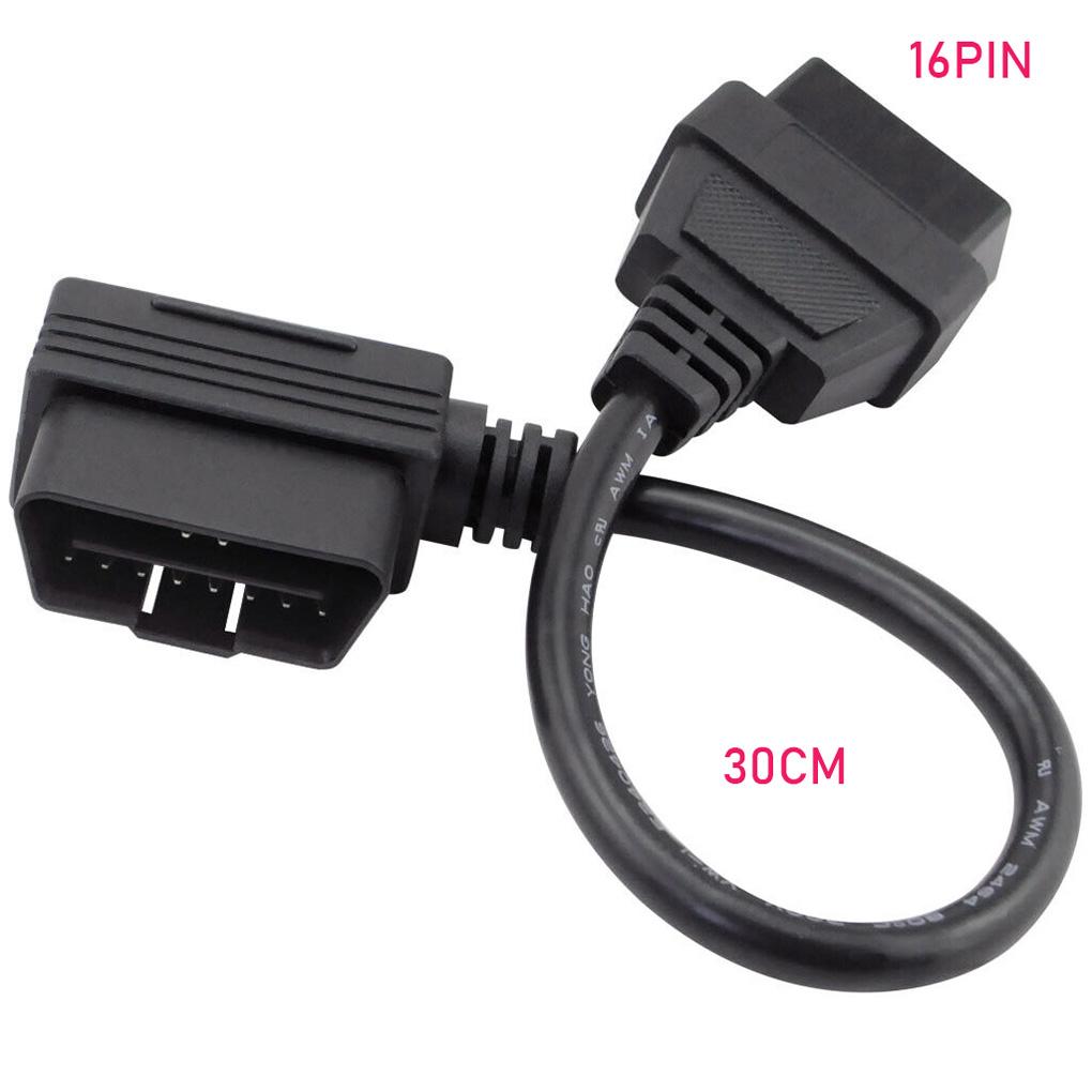 OBD 16 Pin Socket Extension Cable Diagnostic Scanner Connector Tool