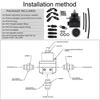 Universal Fuel Pressure Regulator Kit Car Fuel Pressure Regulator 100psi Adjustable Oil Gauge AN 6 Fitting End Oil Hose Fitting