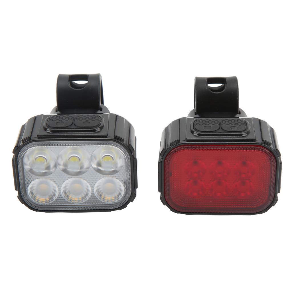 Bike Light Set High Brightness Rechargeable Front and Rear Bike Light IP65 Waterproof Headlight Taillight Combo