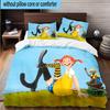 3PCS Pi-ppi And Horse Friendship 3pcs Bedding,Including 3PCS Duvet Cover And 2pcs Pillowcases Perfect for Christmas,Ideal for Bedroom, Dormitory