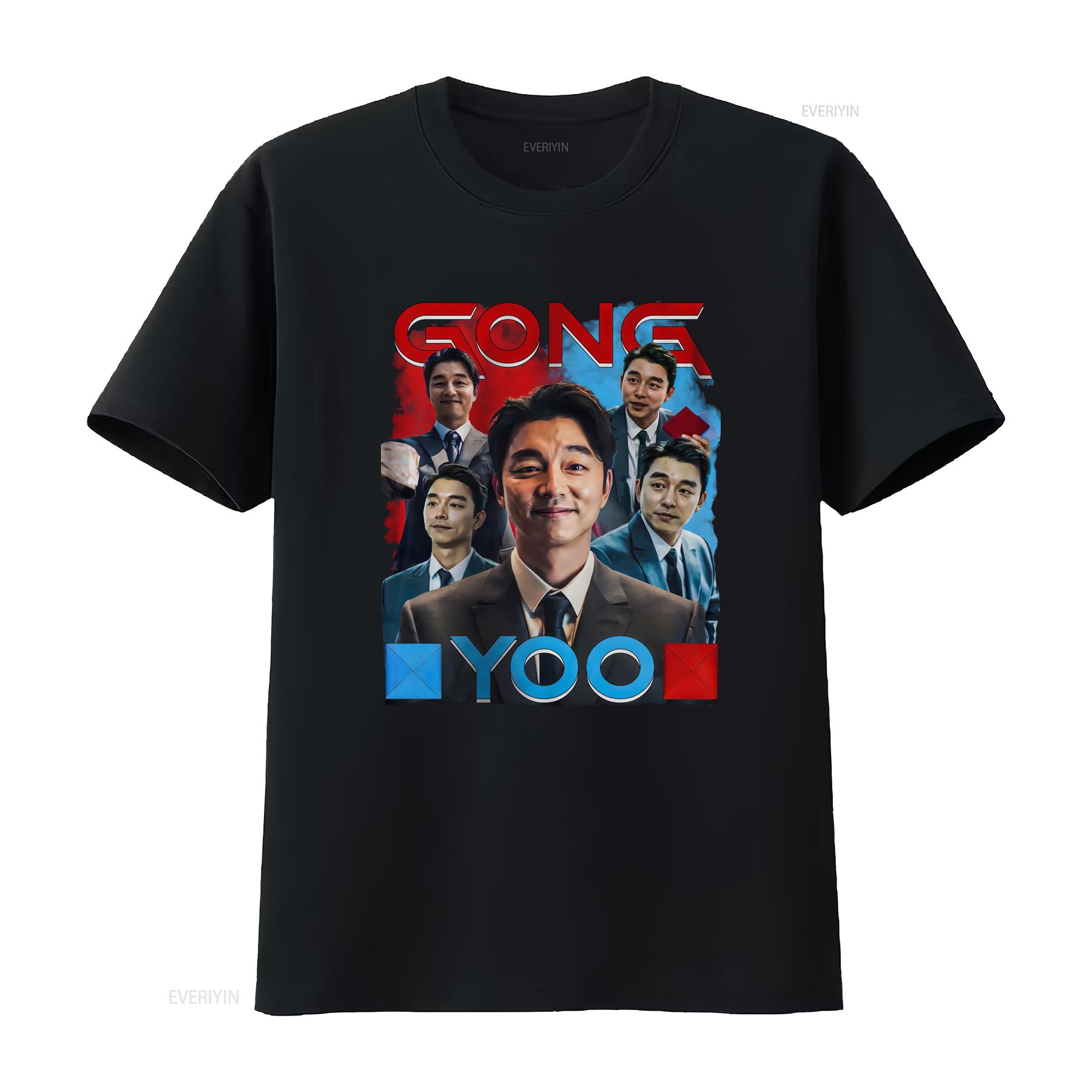 

Vintage Inspired Gong Yoo T Shirt Retro Korean Drama Design for Enthusiasts Soft Cotton Perfect K Lovers vintage Washed 4XL