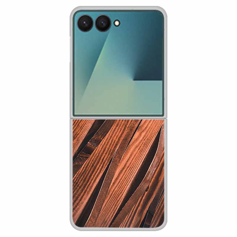 Marble Case For Samsung Z Flip7 Transparent Hard PC Plastic Cover Shockproof Coque for Samsung Galaxy Z Flip 7 5G Funda Zflip7