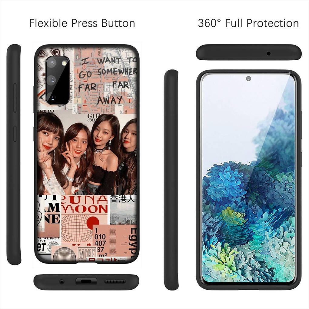Cover per iPhone 17 16 15 Xiaomi Poco Redmi Note 14 13 12 11 Pro Max Samsung Galaxy S25 S24 9 OPPO Huawei Jennie Nera Lisa Rosa Jisoo Rosa Custodia per Telefono