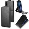 For Sony Xperia 1 VII Stand Case Magnetic Clasp Vertical Flip Leather Phone Cover with Card Holder