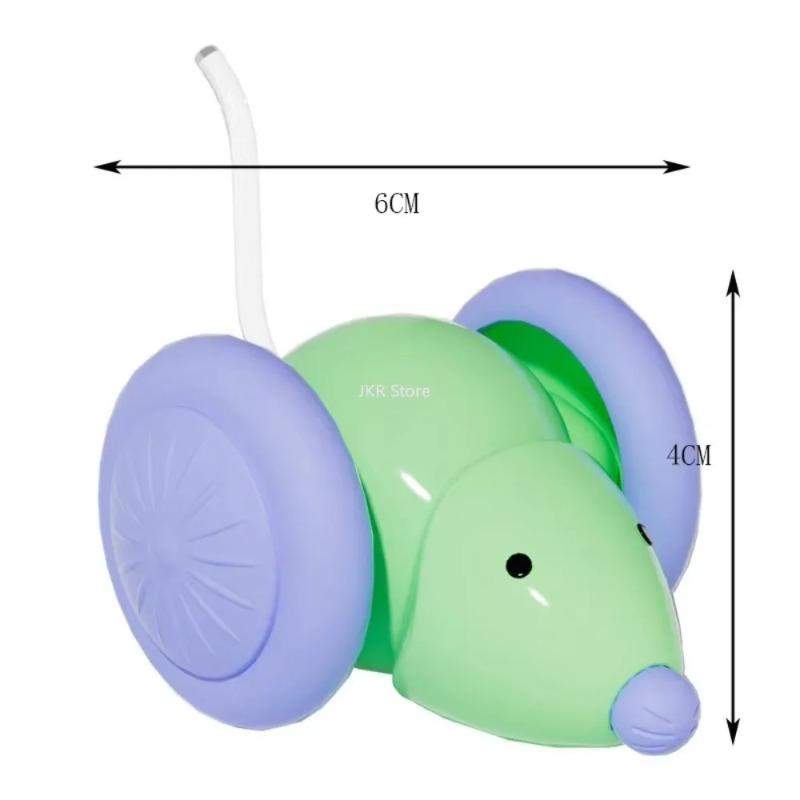 Cat Mouse Car Toy with Laser Teaser Stick Interactive Chase Play Toy for Kittens Indoor Exercise Daily Pet Supplies