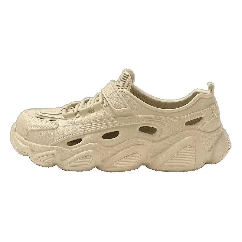 New Men's Sandals 2025 Summer Fashion Thick Bottom Lightweight Hole Sandals Outdoor Non Slip Comfortable Sandals