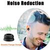 Double Flange Ear Tips Replacement Earphone Tips for Beats Studio Buds Beats Earbuds Beats Fit Pro 6 Pairs Black