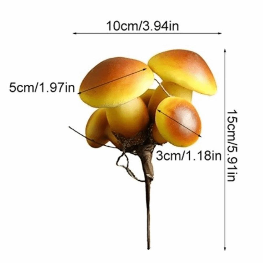 Realistische künstliche Pilze Niedliche lebensechte Pilz-Dekorationen Kreative handgefertigte Bonsai-Dekoration Außen-Gartendekoration
