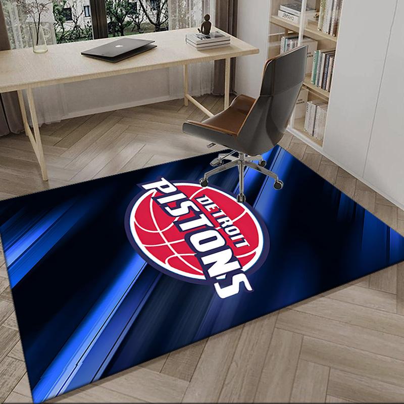 Detroit Basketball Art Carpet, Kitchen Rugs, Yoga Mat, Non-Slip Mats, Rug for Bathroom, Living Room Bedroom, Camping Rugs Christmas Gift