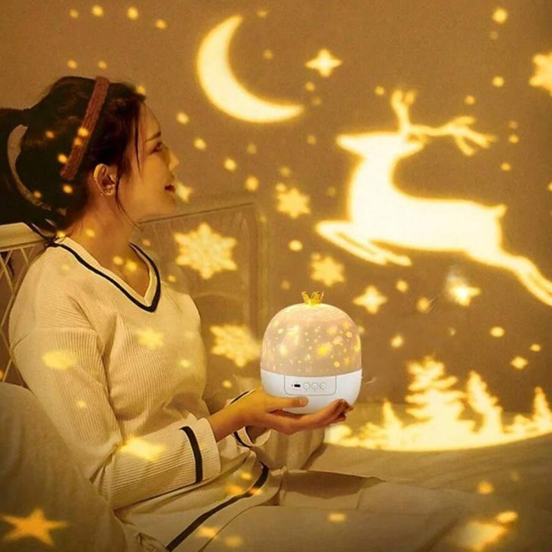 Galaxy Star Projector Night Light with 360° Rotating Star Projector & Starry Sky Ceiling Light for Room Star Light Projectors
