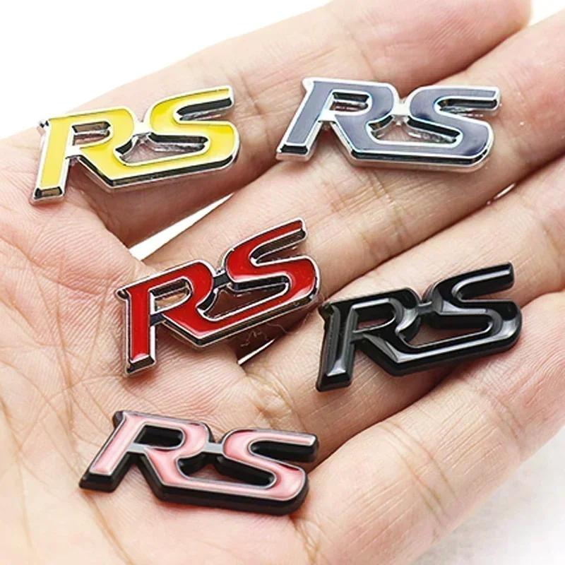 1pcs 3D Metal STRS letter Logo Car Steering Wheel Emblem Decoration Sticker Accessories