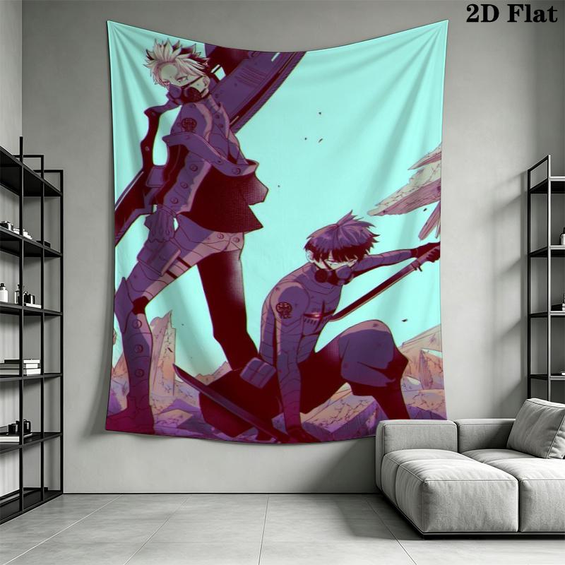 Kaiju No 8 Wall Tapestry Aesthetic Wall Hanging Printed Fabric Blanket Decorative Tapestries for Bedroom Living Room Home Decor