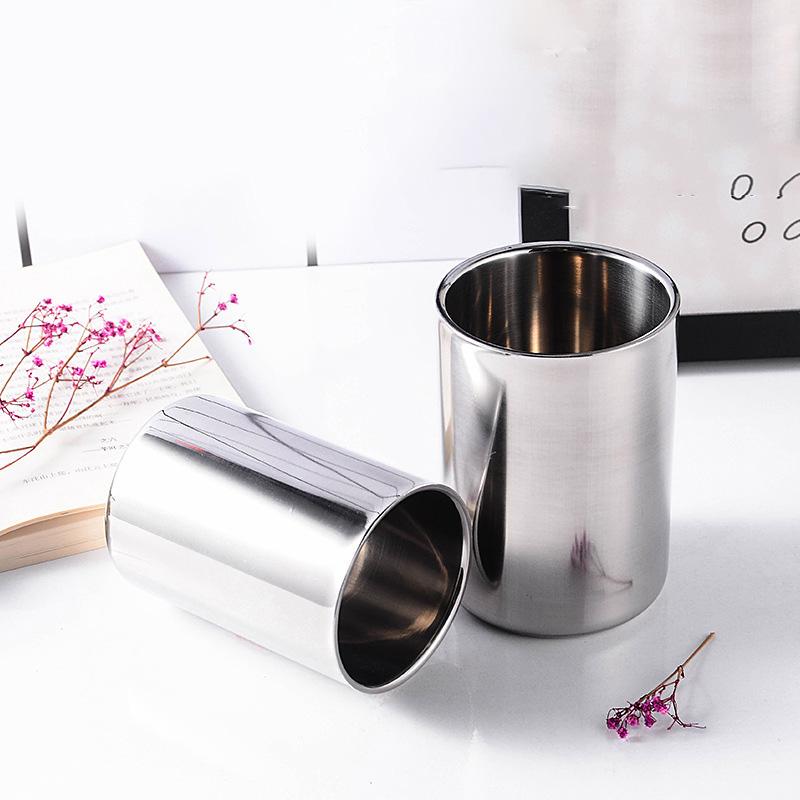 Drinkware Cup Dvojitá stěna Domácí kuchyně Jídelní doplňky Nerezová ocel