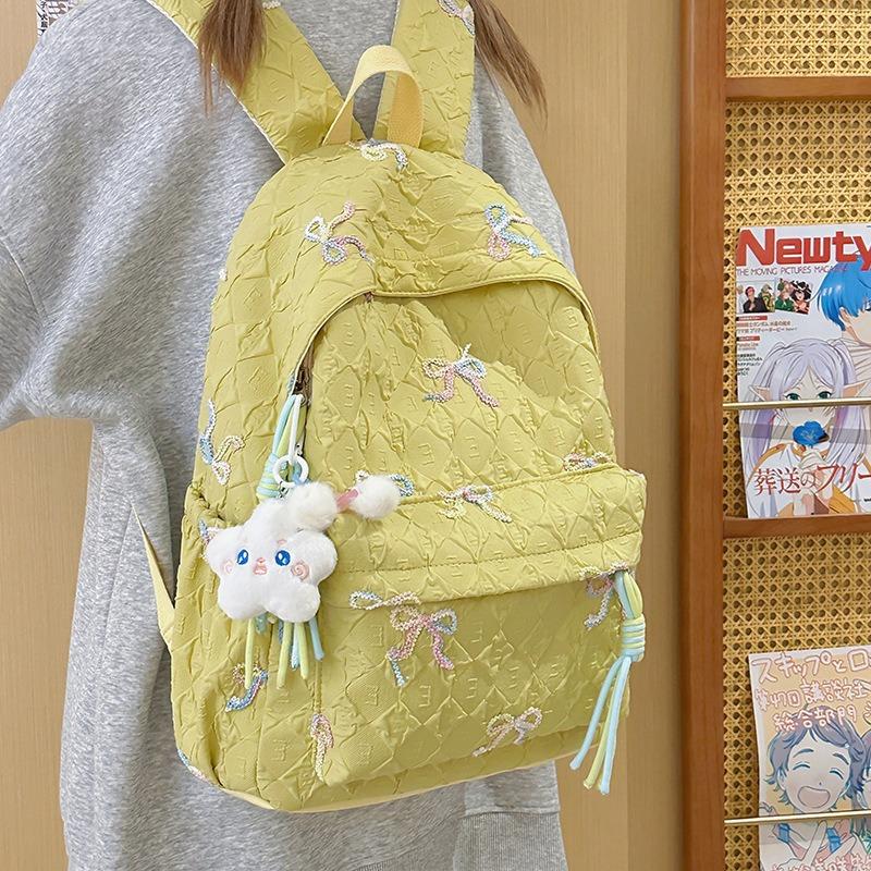 New Student Schoolbag Women's High-value Backpack Large-capacity Junior High School Water-proof Backpack Backpack