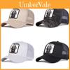 Baumwoll-Netz-Baseballkappe mit gestickten Tiermotiven für Outdoor-Sport