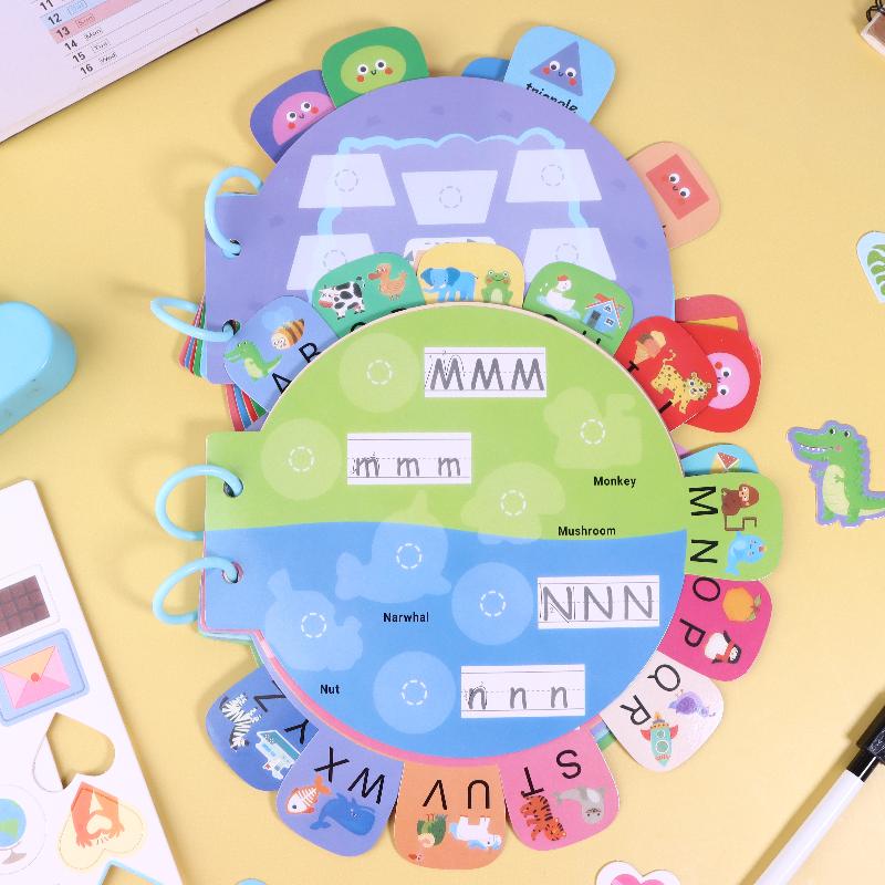Busy Book Quiet Book Activity Book Alphabet Sticker Book For Children Brain Training Book Quiet Book Letter Awareness