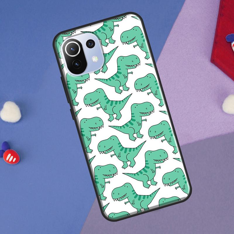 Cute Dinosaur Baby Cover For Xiaomi 14T Pro 11T 12T 13T 13 14 Ultra POCO X7 Pro X3 X5 F3 F5 F6 M6 X6 Pro Case